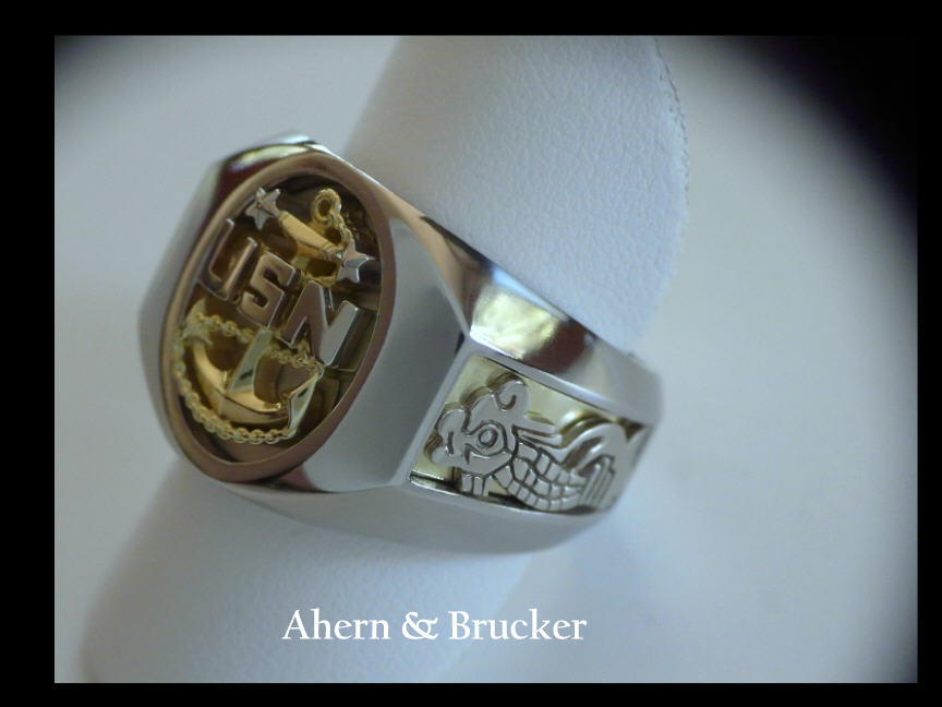 Navy chief sales signet ring